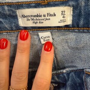 Abercrombie & Fitch High Rise Blue Jeans